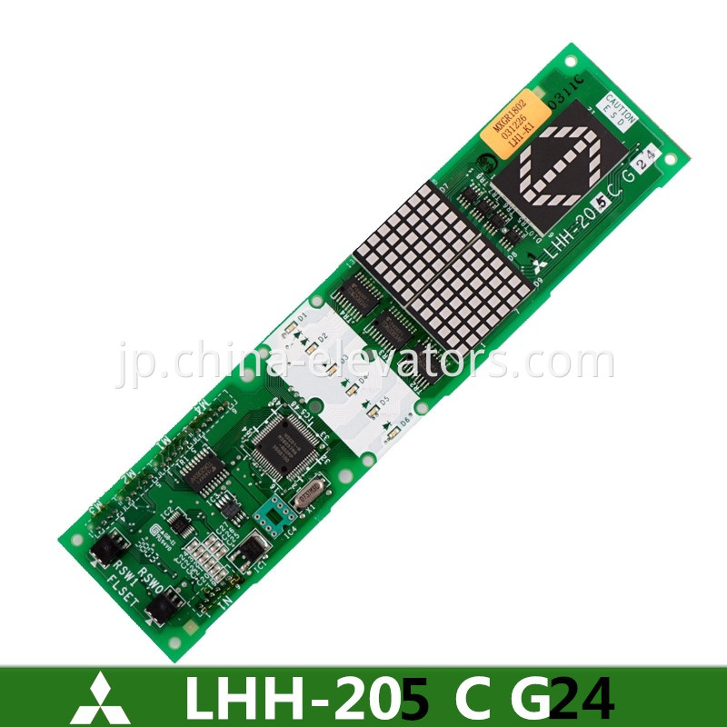 LHH-205CG24 LOP Display Board for Mitsubishi GPS-3 GPS-III Elevators 